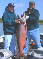 Alaska king / chinook salmon fishing