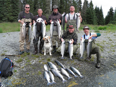 Alaska sockeye salmon fishing